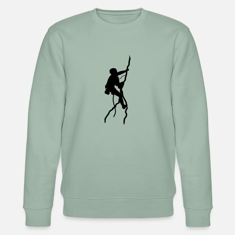 klettern - Stanley/Stella Unisex Bio-Sweatshirt CHANGER  - Helles Graugrün