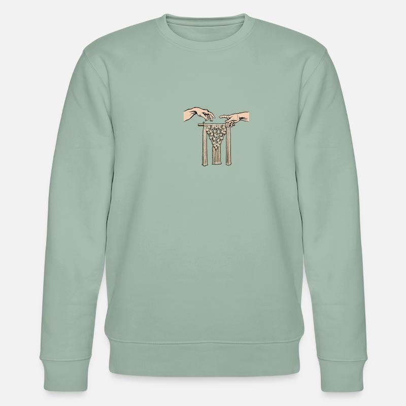 Creative macrame artist Funny macrame - Stanley/Stella CHANGER Unisex Organic Sweatshirt - aloe