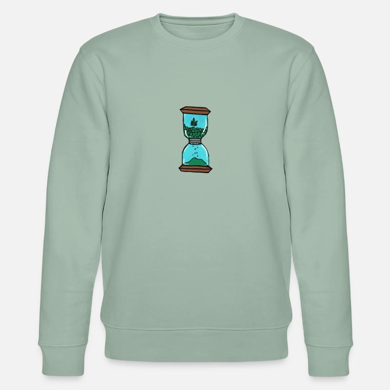 beuh 1 Minute - Stanley/Stella Unisex Bio-Sweatshirt CHANGER  - Helles Graugrün