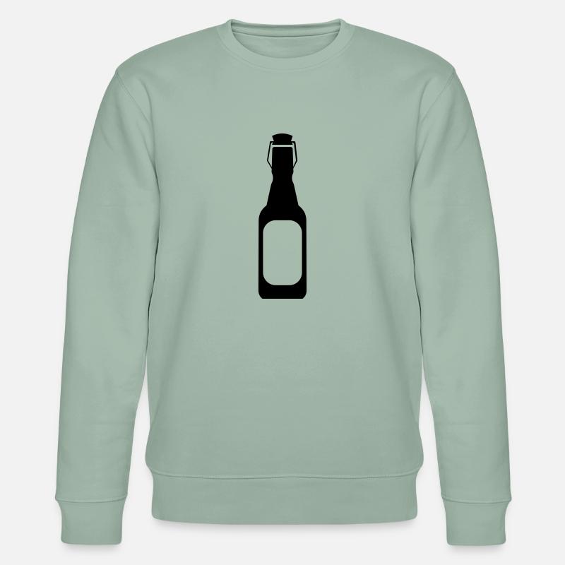 BIER FLASCHE - Stanley/Stella Unisex Bio-Sweatshirt CHANGER  - Helles Graugrün