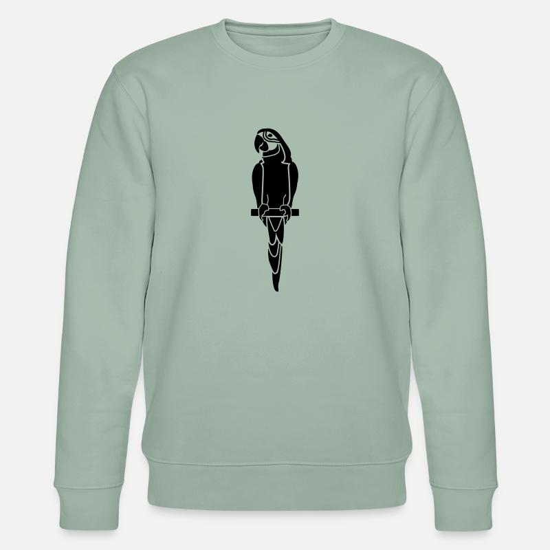 Papagei - Stanley/Stella Unisex Bio-Sweatshirt CHANGER  - Helles Graugrün