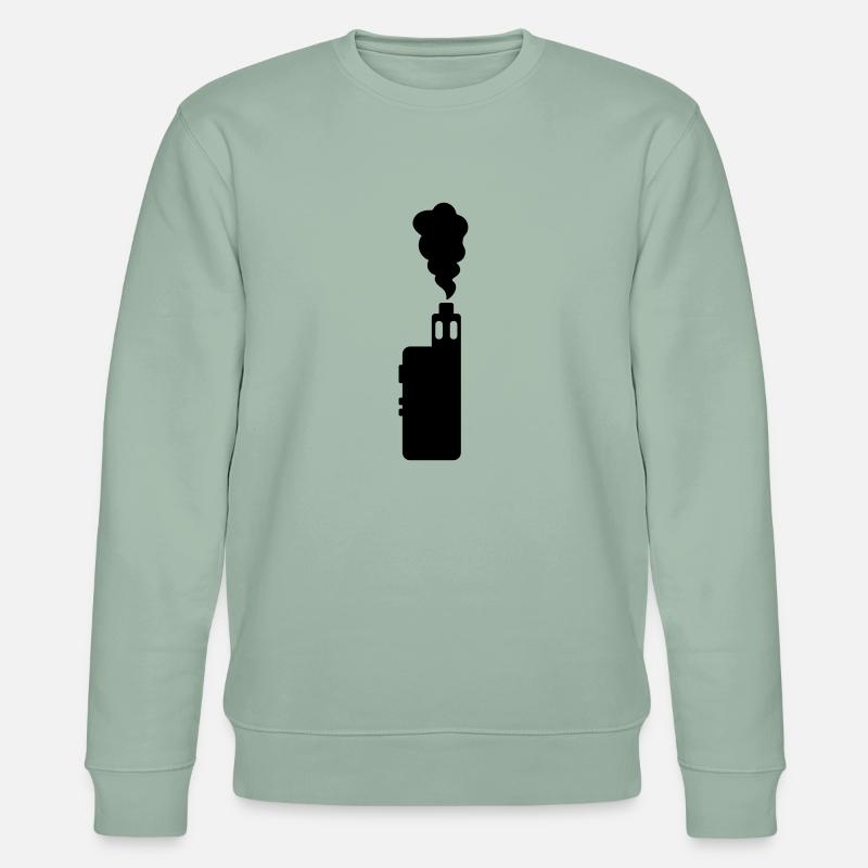 vape + smoke - Stanley/Stella Unisex Bio-Sweatshirt CHANGER  - Helles Graugrün