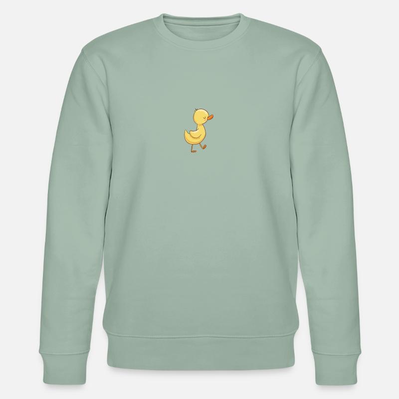 Entchen mit roten Bäkchen - Stanley/Stella Unisex Bio-Sweatshirt CHANGER  - Helles Graugrün