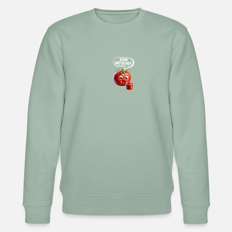 Âge! C’est toi?! Tomates Tomates - Sweat bio CHANGER Stanley/Stella Unisexe - vert de gris clair