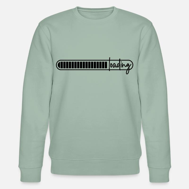 Ladebalken - lädt - wird geladen - loading - Stanley/Stella Unisex Bio-Sweatshirt CHANGER  - Helles Graugrün