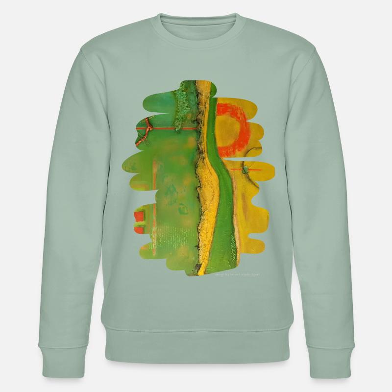 Flucht - Stanley/Stella Unisex Bio-Sweatshirt CHANGER  - Helles Graugrün