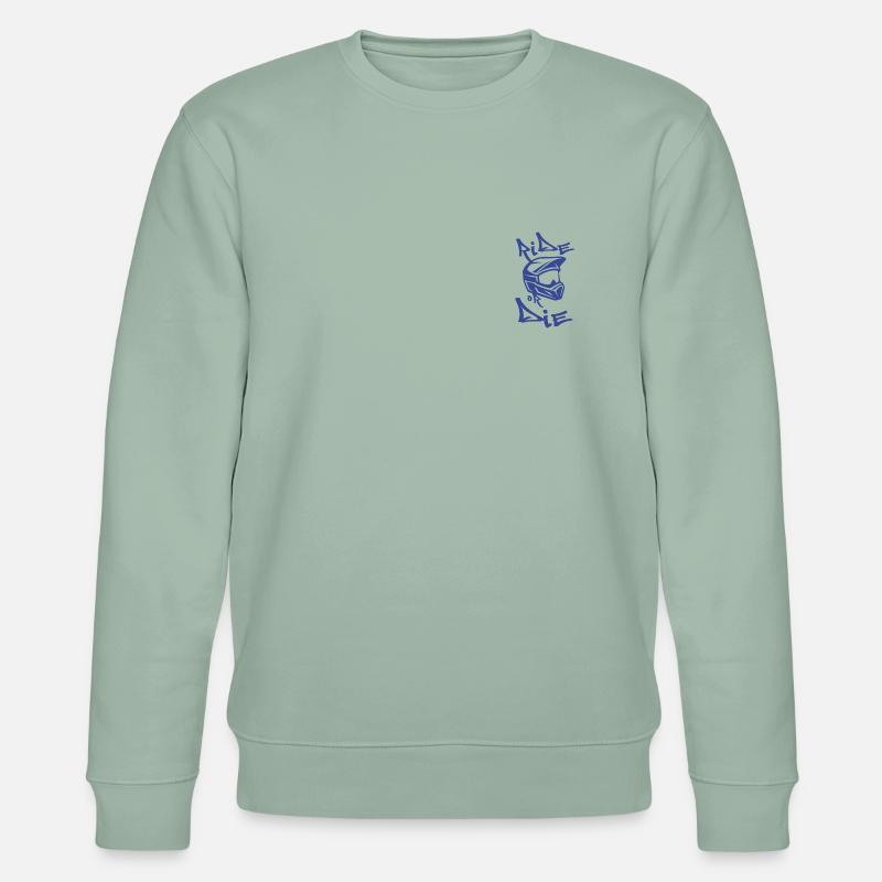 Ride or Die - Stanley/Stella Unisex Bio-Sweatshirt CHANGER  - Helles Graugrün