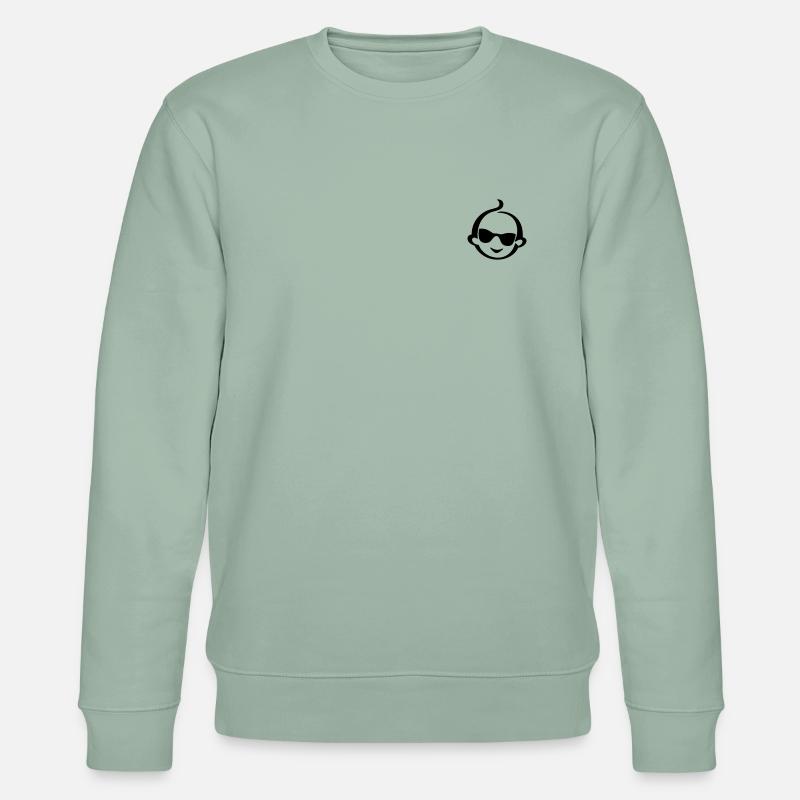 Bébé cool - Sweat bio CHANGER Stanley/Stella Unisexe - vert de gris clair