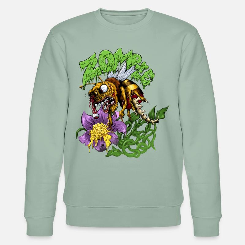 Zombee - Stanley/Stella Unisex Bio-Sweatshirt CHANGER  - Helles Graugrün