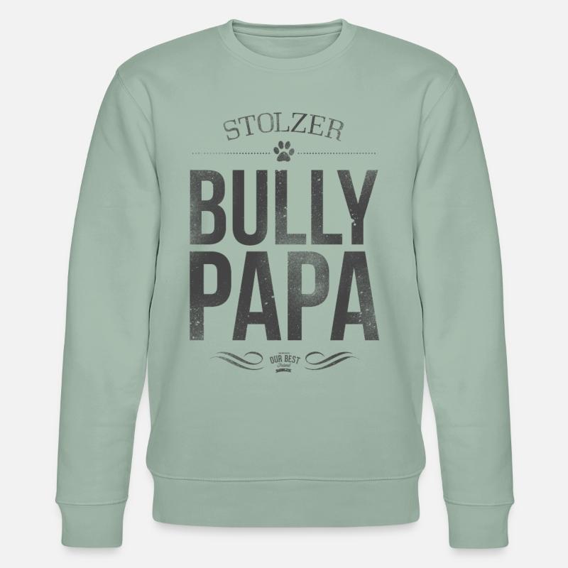 Stolzer Bullypapa - Stanley/Stella Unisex Bio-Sweatshirt CHANGER  - Helles Graugrün