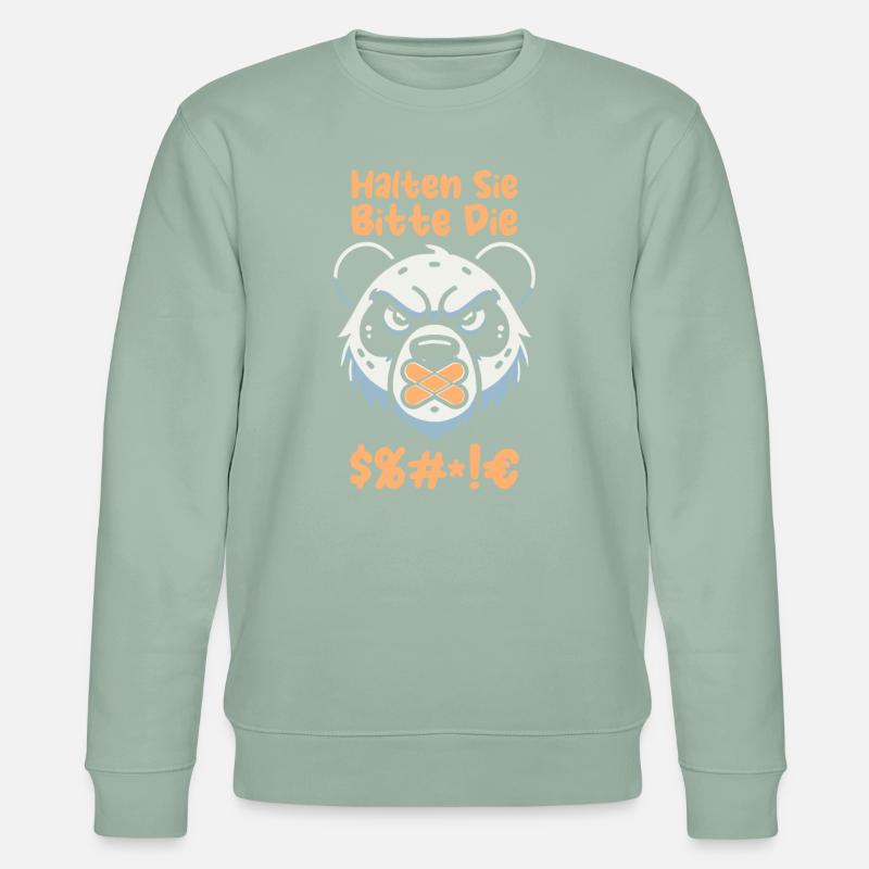 Panda géant Panda Ours - Sweat bio CHANGER Stanley/Stella Unisexe - vert de gris clair