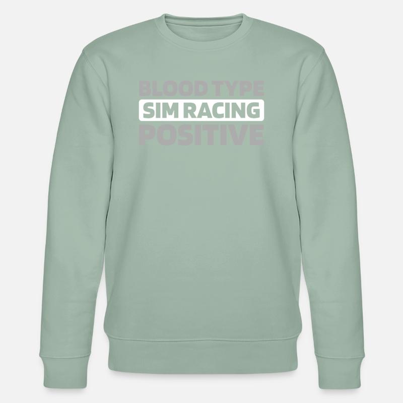 Sim Racing - Stanley/Stella Unisex Bio-Sweatshirt CHANGER  - Helles Graugrün