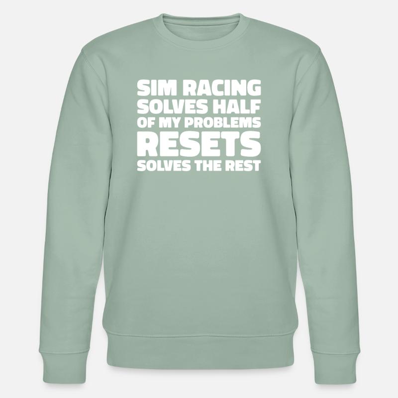 Sim Racing - Stanley/Stella Unisex Bio-Sweatshirt CHANGER  - Helles Graugrün