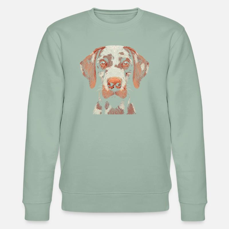 Empreinte digitale dalmate - Sweat bio CHANGER Stanley/Stella Unisexe - vert de gris clair