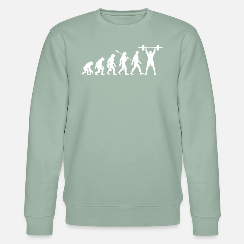 Evolution - Haltérophilie - Musculation - Sweat bio CHANGER Stanley/Stella Unisexe - vert de gris clair