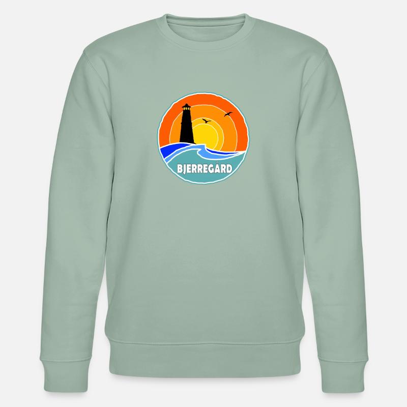 Phare de Bjerregard, Danemark - Sweat bio CHANGER Stanley/Stella Unisexe - vert de gris clair