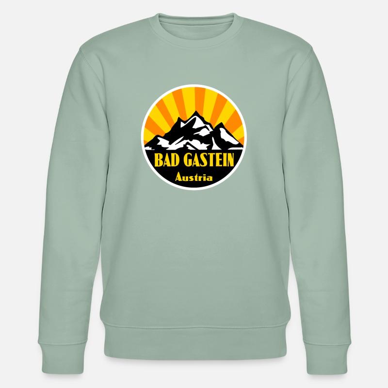 Bad Gastein - Sweat bio CHANGER Stanley/Stella Unisexe - vert de gris clair