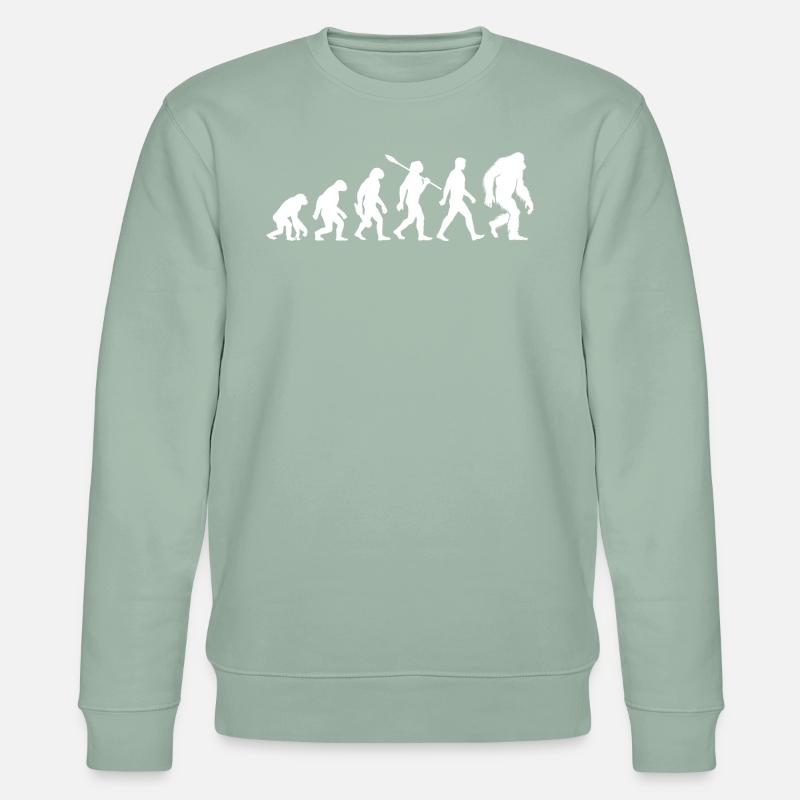 Evolution - Bigfoot - Yéti - Sweat bio CHANGER Stanley/Stella Unisexe - vert de gris clair