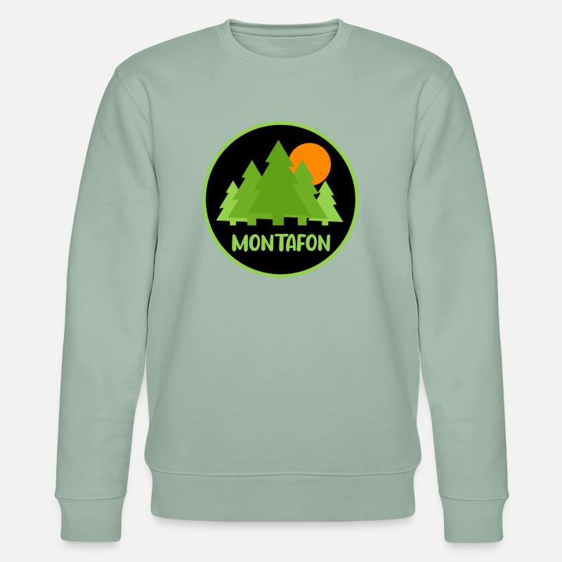 Montafon - Sweat bio CHANGER Stanley/Stella Unisexe - vert de gris clair