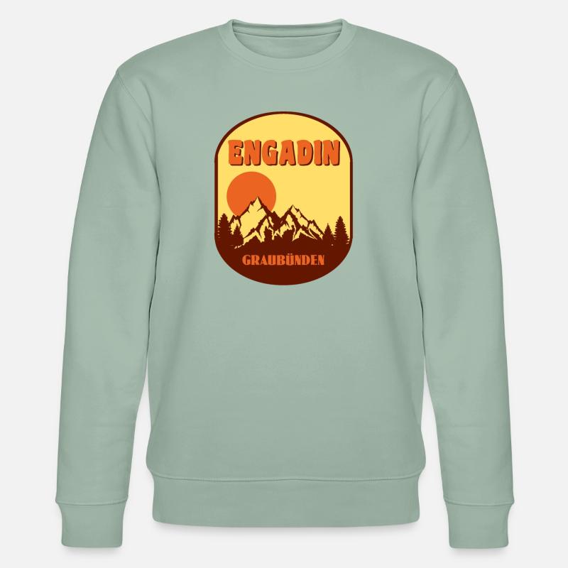 Engadin - Stanley/Stella Unisex Bio-Sweatshirt CHANGER  - Helles Graugrün