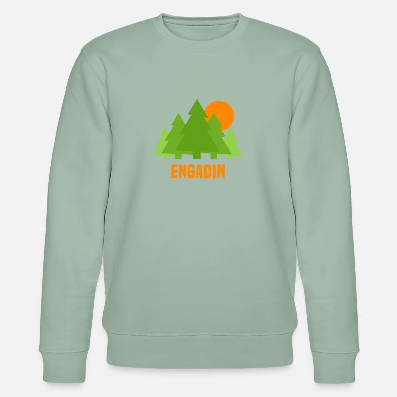 Engadin - Stanley/Stella Unisex Bio-Sweatshirt CHANGER  - Helles Graugrün