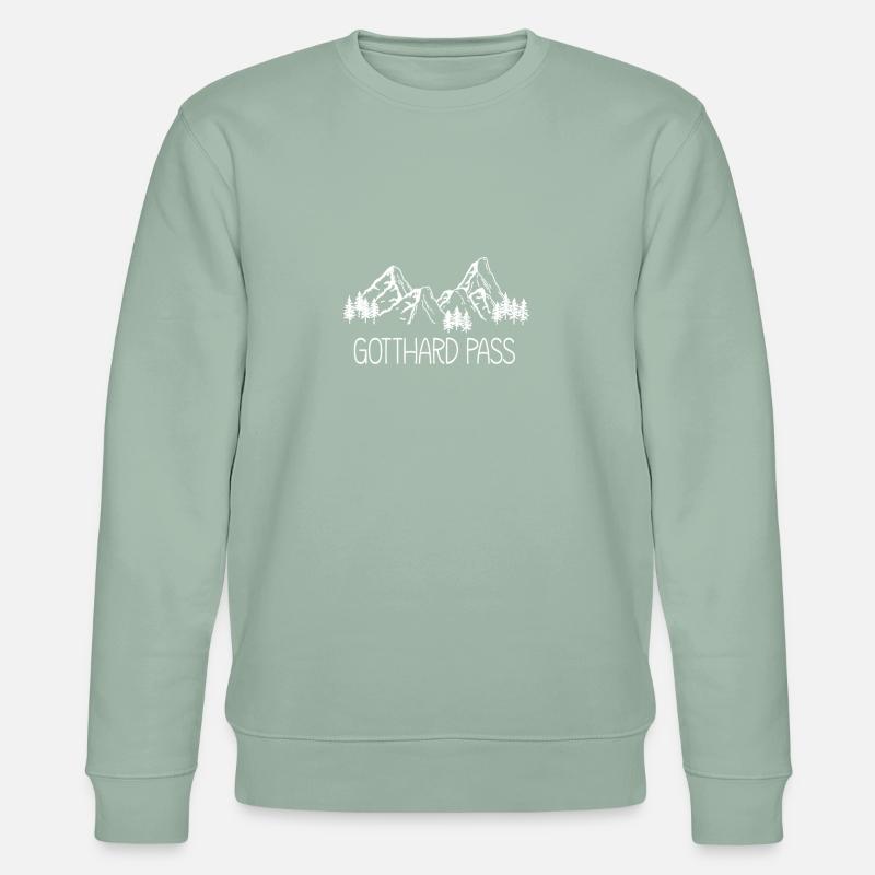 Col du Saint-Gothard - Sweat bio CHANGER Stanley/Stella Unisexe - vert de gris clair