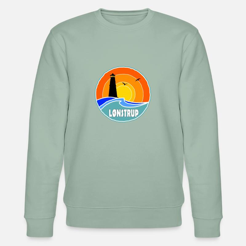Phare de Lönstrup, Danemark - Sweat bio CHANGER Stanley/Stella Unisexe - vert de gris clair