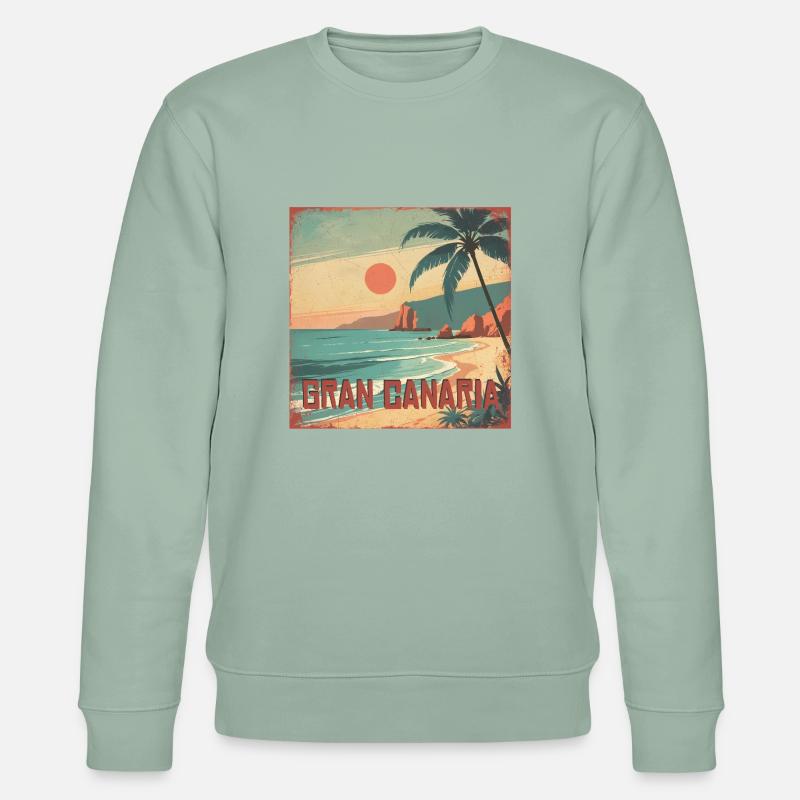 Gran Canaria - Sweat bio CHANGER Stanley/Stella Unisexe - vert de gris clair