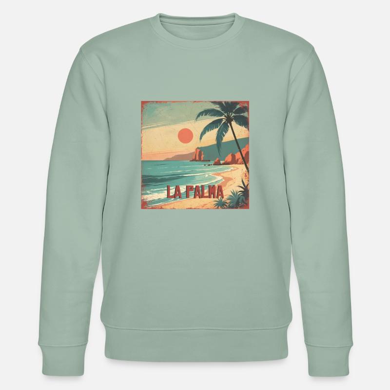 La Palma - Stanley/Stella Unisex Bio-Sweatshirt CHANGER  - Helles Graugrün