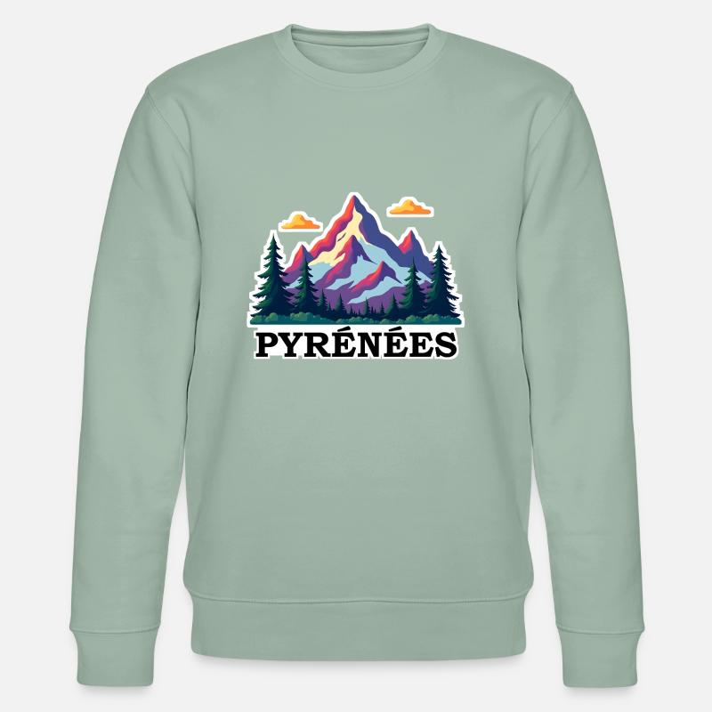 Pyrenaeen Pyrenees - Stanley/Stella Unisex Bio-Sweatshirt CHANGER - Helles Graugrün