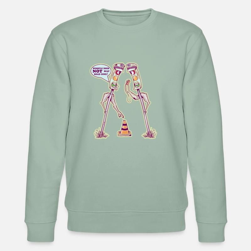 Feux de circulation amusants - Sweat bio CHANGER Stanley/Stella Unisexe - vert de gris clair
