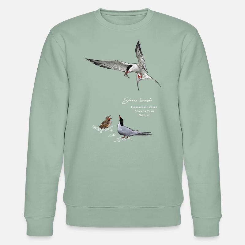 Flussseeschwalbe - Stanley/Stella Unisex Bio-Sweatshirt CHANGER  - Helles Graugrün