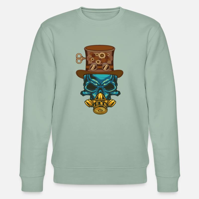 Steampunk Steampunker Steampunks Steampunkers - Stanley/Stella Unisex Bio-Sweatshirt CHANGER - Helles Graugrün