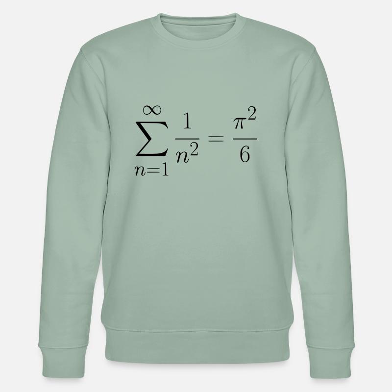 Das Baseler Problem Geschenk Idee - Stanley/Stella Unisex Bio-Sweatshirt CHANGER  - Helles Graugrün