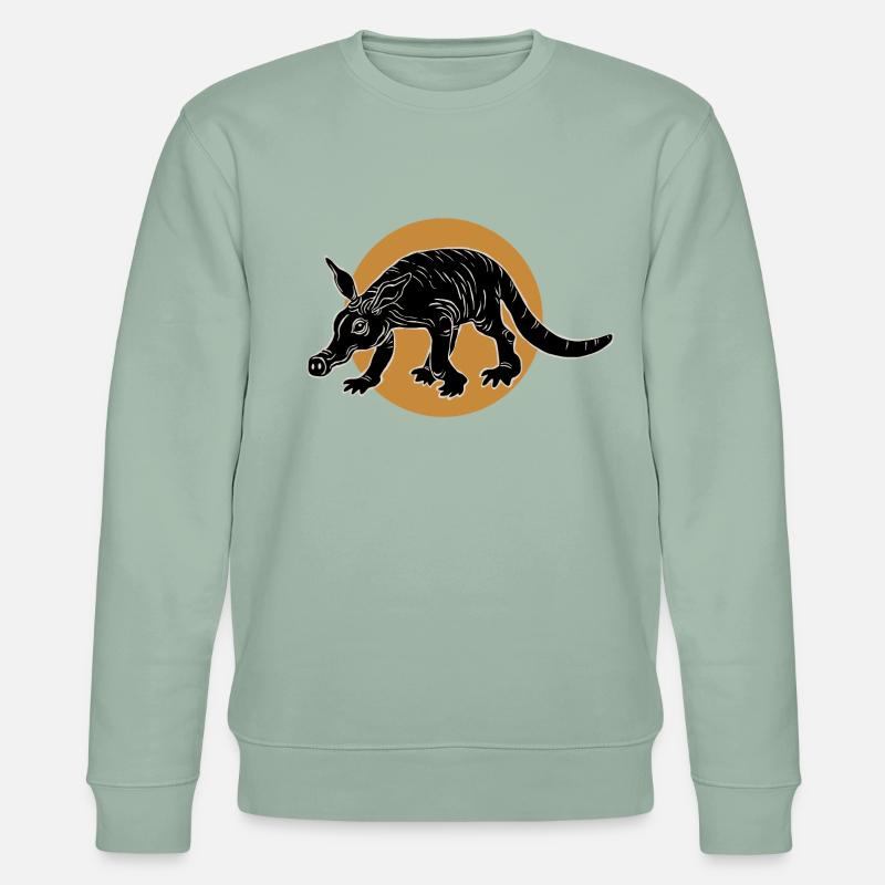 Erdferkel - Stanley/Stella Unisex Bio-Sweatshirt CHANGER  - Helles Graugrün
