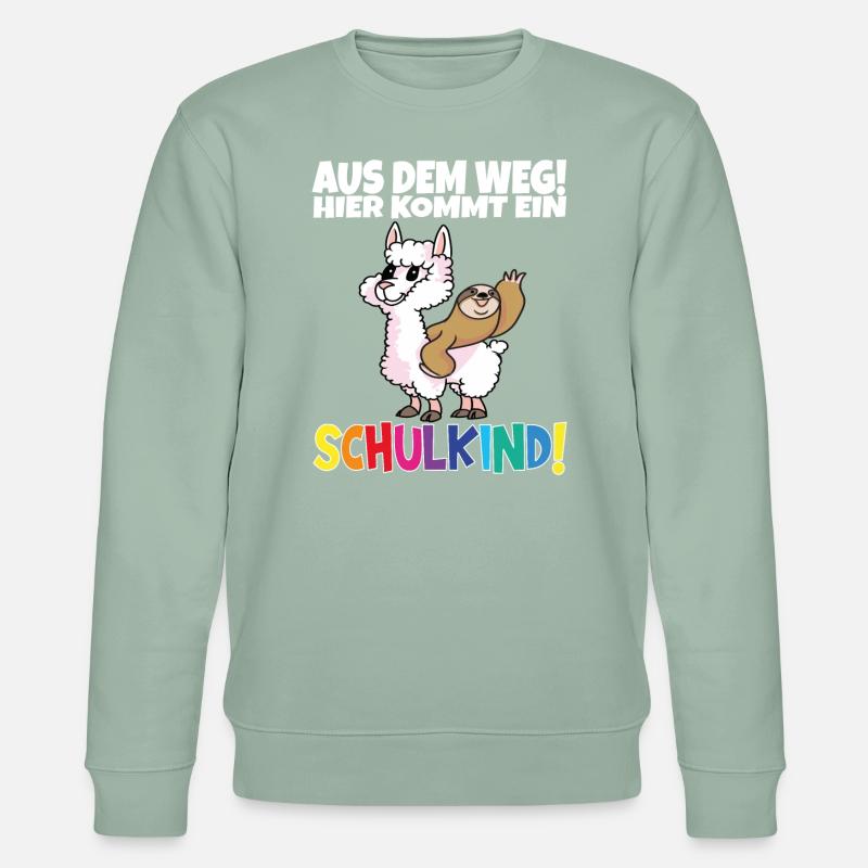 Écolier 2024 entrant à l'école - Sweat bio CHANGER Stanley/Stella Unisexe - vert de gris clair