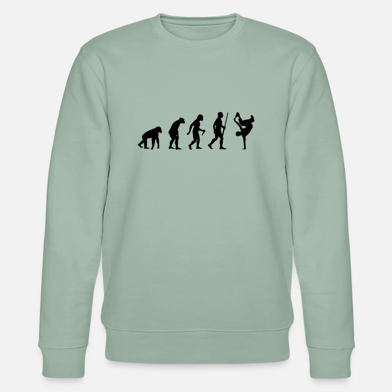 Breakdance Evolution - Stanley/Stella Unisex Bio-Sweatshirt CHANGER  - Helles Graugrün