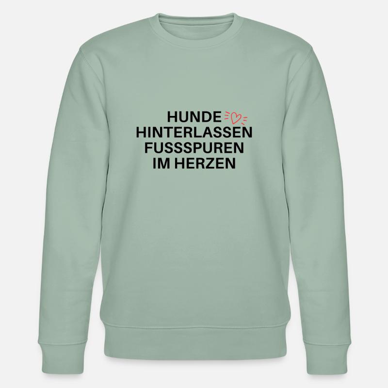 Hundespruch - Stanley/Stella Unisex Bio-Sweatshirt CHANGER  - Helles Graugrün