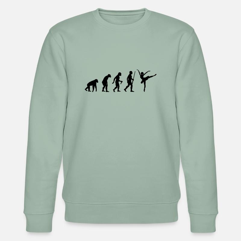 Ballett Evolution - Stanley/Stella Unisex Bio-Sweatshirt CHANGER  - Helles Graugrün