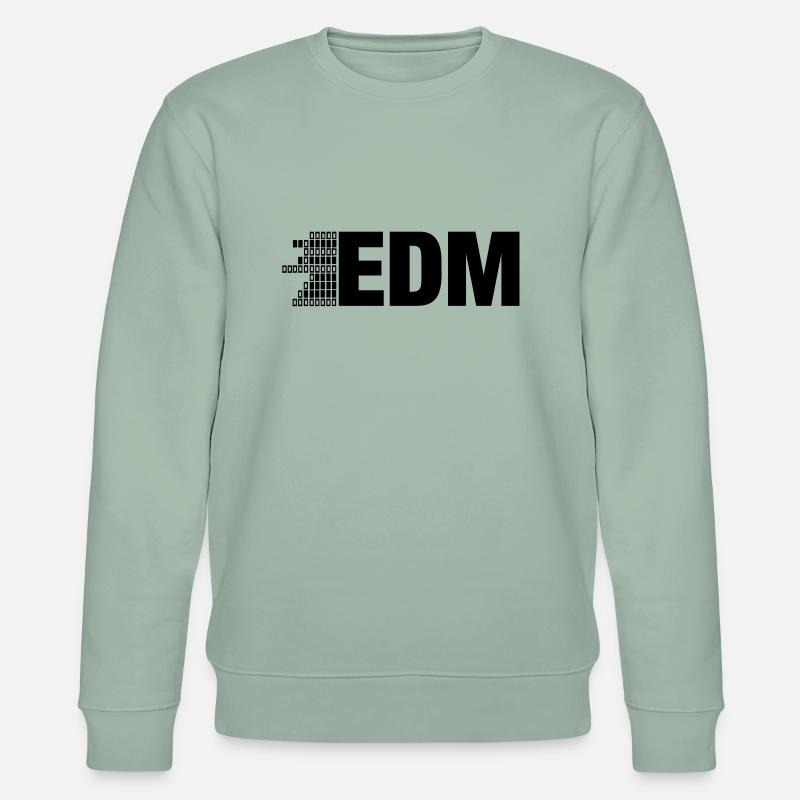 ELECTRO,DUBSTEP,EDM,MUSIC,DANCE,ELECTRONIC,MINIMAL - Stanley/Stella Unisex Bio-Sweatshirt CHANGER  - Helles Graugrün