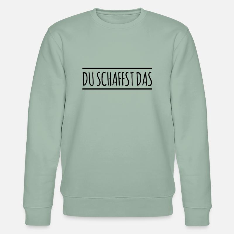 Du schaffst das - Linie - Stanley/Stella Unisex Bio-Sweatshirt CHANGER  - Helles Graugrün