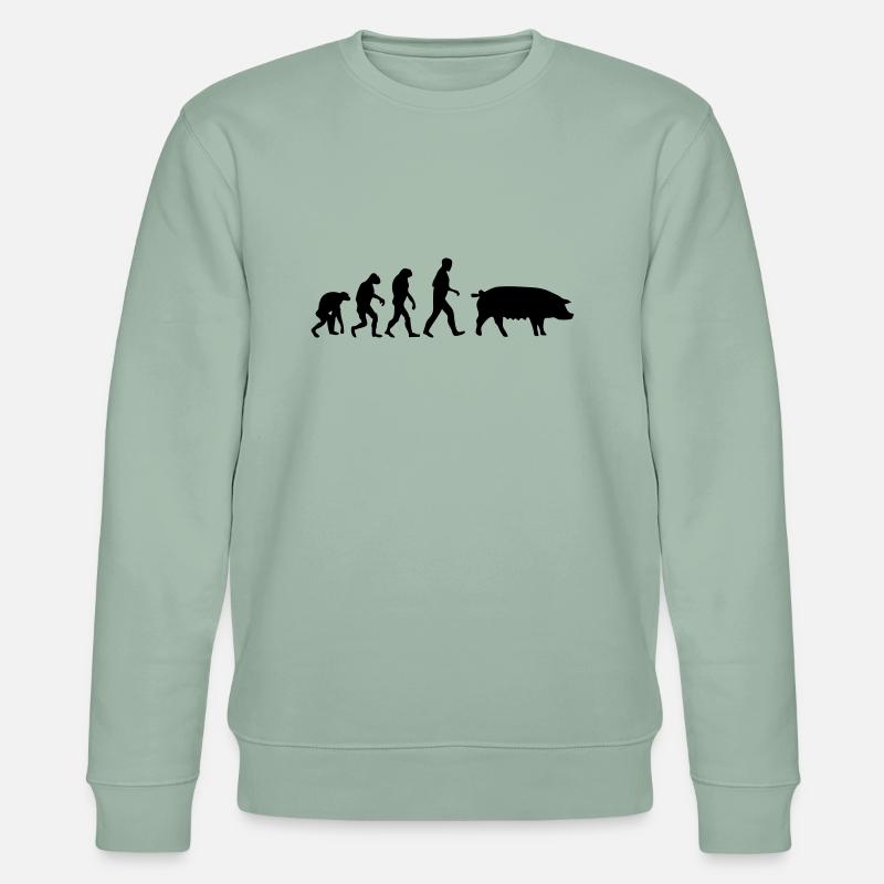 pig evolution - Stanley/Stella CHANGER Unisex Organic Sweatshirt - aloe