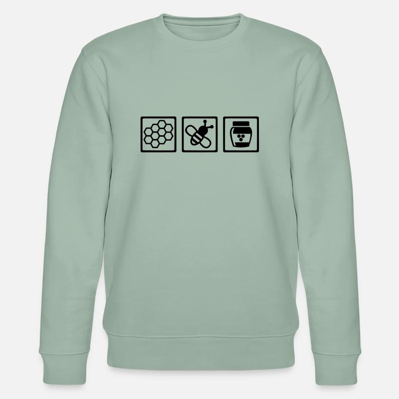 Imker - Stanley/Stella Unisex Bio-Sweatshirt CHANGER  - Helles Graugrün