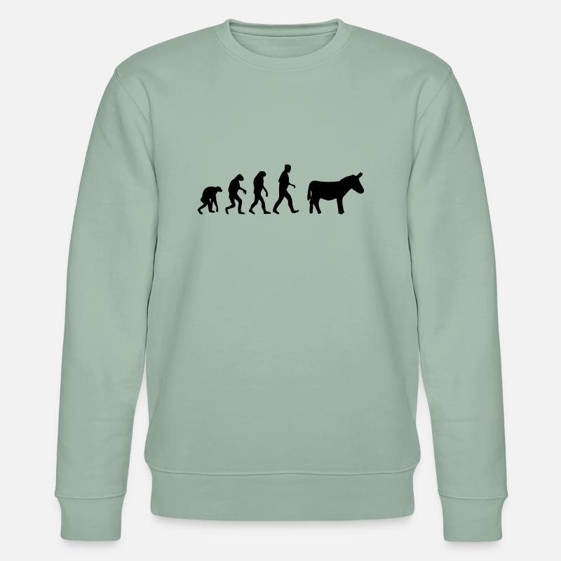 esel evolution - Stanley/Stella Unisex Bio-Sweatshirt CHANGER  - Helles Graugrün
