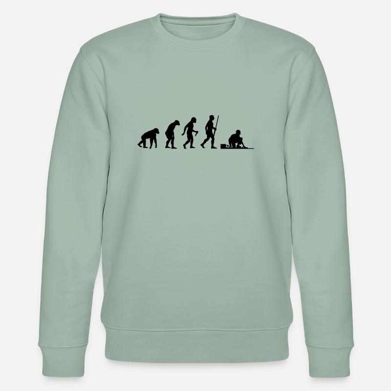 Bodenleger Evolution - Stanley/Stella Unisex Bio-Sweatshirt CHANGER  - Helles Graugrün
