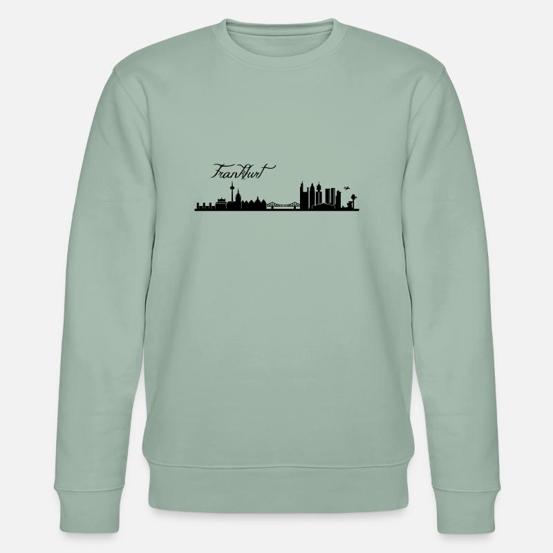 Frankfurter Skyline - Stanley/Stella Unisex Bio-Sweatshirt CHANGER  - Helles Graugrün
