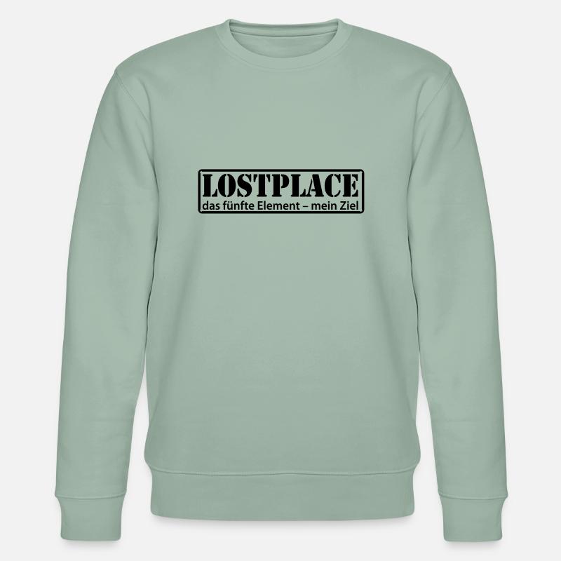 LP-Schild - Stanley/Stella Unisex Bio-Sweatshirt CHANGER  - Helles Graugrün