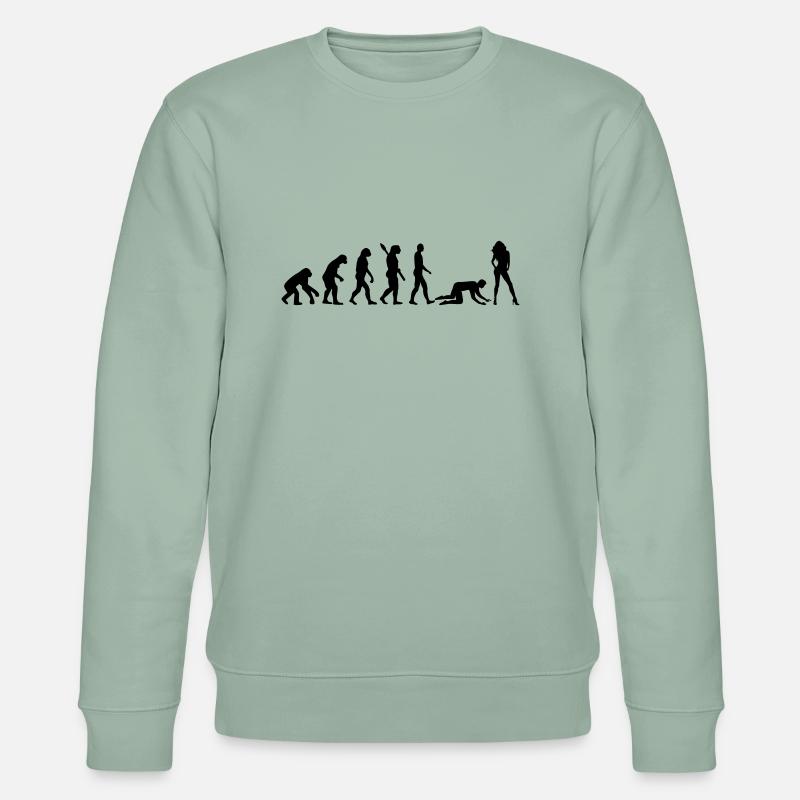 Evolution marriage - Stanley/Stella CHANGER Unisex Organic Sweatshirt - aloe