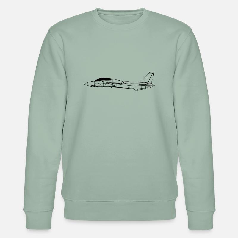 f14_vec_1 de - Stanley/Stella Unisex Bio-Sweatshirt CHANGER  - Helles Graugrün