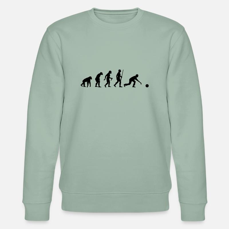 L'évolution du bowling - Sweat bio CHANGER Stanley/Stella Unisexe - vert de gris clair